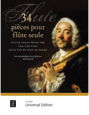 34 Pieces pour Flute Seule (Flute Solos from the 18th century)  - Reede - Flute - Book