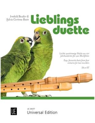 Universal Edition - Lieblings Duette (Favourite Duets) - Beutler/Rosin - Recorder Duets - Book