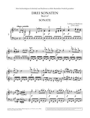 Three Piano Sonatas WoO 47 (\'\'Kurfursten Sonatas\'\') - Beethoven - Piano - Book