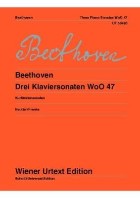 Wiener Urtext Edition - Three Piano Sonatas WoO 47 (Kurfursten Sonatas) - Beethoven - Piano - Book