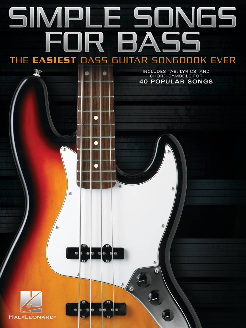 Simple Songs for Bass (The Easiest Bass Guitar Songbook Ever) - Bass Guitar TAB - Book