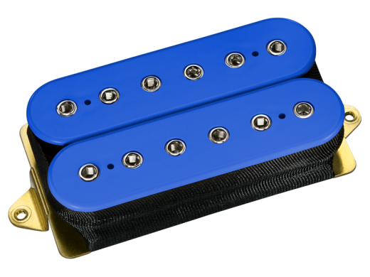 Super Distortion F-Spaced Humbucker Pickup - Blue with Nickel Poles