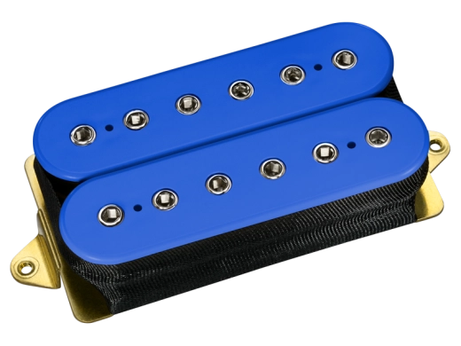 DiMarzio - Super Distortion F-Spaced Humbucker Pickup - Blue with Nickel Poles