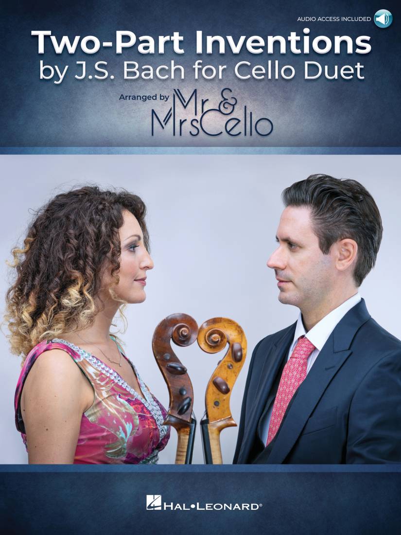 Two-Part Inventions by J.S. Bach - Mr & Mrs Cello - Cello Duets - Score/Parts/Audio Online