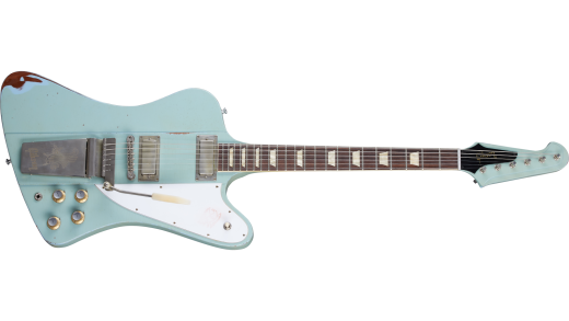 Gibson Custom Shop - Guitare Firebird V 63 Murphy Lab Heavy Aged - Frost Blue