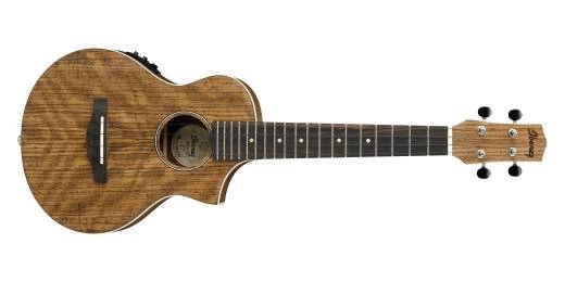 UEWT14E EW Cutaway Tenor Ukulele, Ovangkol w/Electronics - Open Pore Natural
