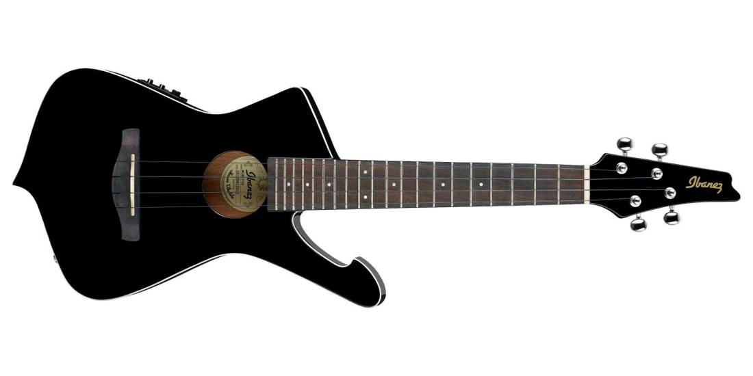 UICT10 Iceman Tenor Ukulele - Black High Gloss