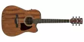 Ibanez - AW54CE Cutaway Dreadnought Acoustic\/Electric Guitar - Open Pore Natural