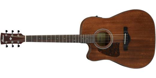 Ibanez - AW54LCE Cutaway Dreadnought Acoustic/Electric Guitar, Left-Handed - Open Pore Natural