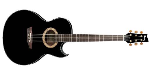 Ibanez - EP5 Special Thin EP Acoustic/Electric Guitar - Black Pearl High Gloss