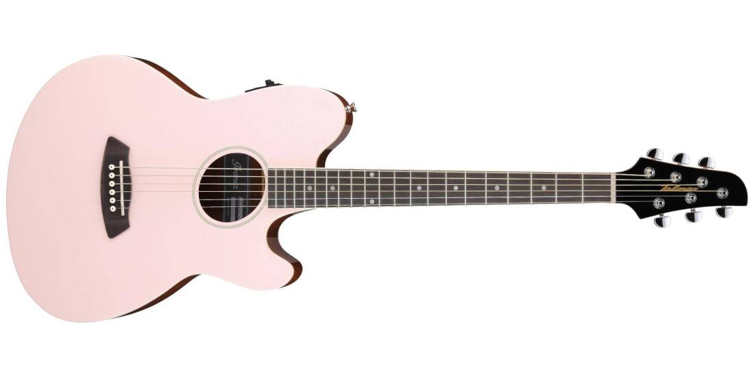 TCY10E Talman Double Cutaway Acoustic/Electric Guitar - Pastel Pink