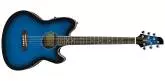 Ibanez - TCY10E Talman Double Cutaway Acoustic\/Electric Guitar - Transparent Blue Sunburst High Gloss