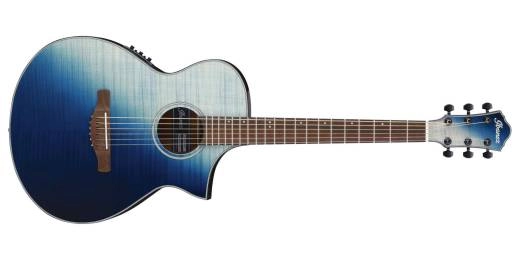 Ibanez - AEWC32FM Acoustic/Electric Guitar - Indigo Sunset Fade High Gloss