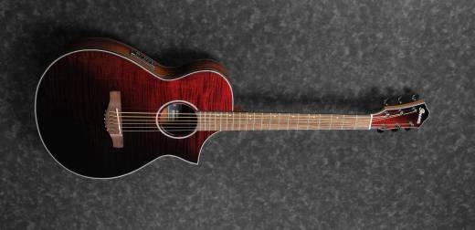 AEWC32FM Acoustic/Electric Guitar - Red Sunset Fade High Gloss