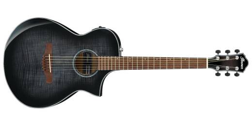 Ibanez - AEWC400 Acoustic/Electric Guitar - Transparent Black Sunburst High Gloss