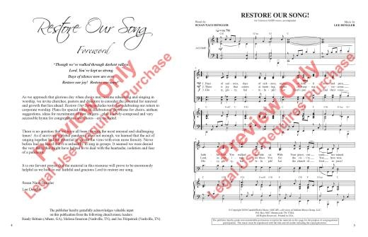 Restore Our Song! - Dengler /Dengler - CD-Rom