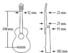 A-434 Classical Acoustic Guitar - Cedar/Laminated Rosewood