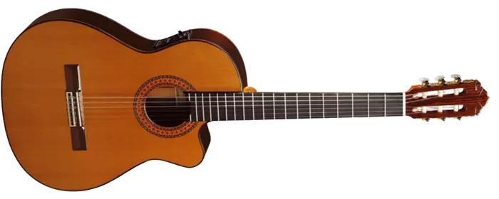 A-435 Classical Guitar w/ Cutaway and Electronics - Cedar/Laminated Rosewood