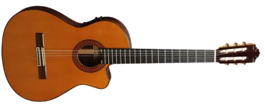 A-435 Thin Classical Guitar w/ Cutaway and Electronics - Cedar/Laminated Rosewood