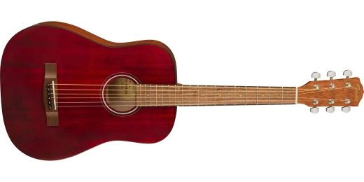 Guitare à cordes d\'acier FA-15 3/4 avec sac de transport - Rouge