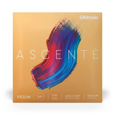 Ascente Violin String Set, 1/16 Scale, Medium Tension
