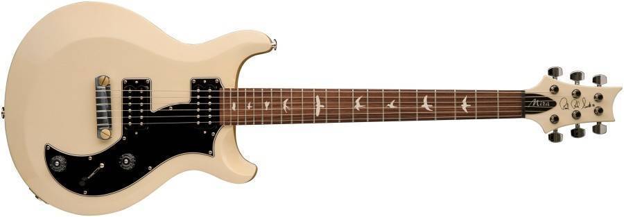 S2 Series Mira Electric Guitar (Bird Inlays) - Antique White