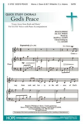 Hope Publishing Co - Gods Peace - Dawn/Adams - SATB