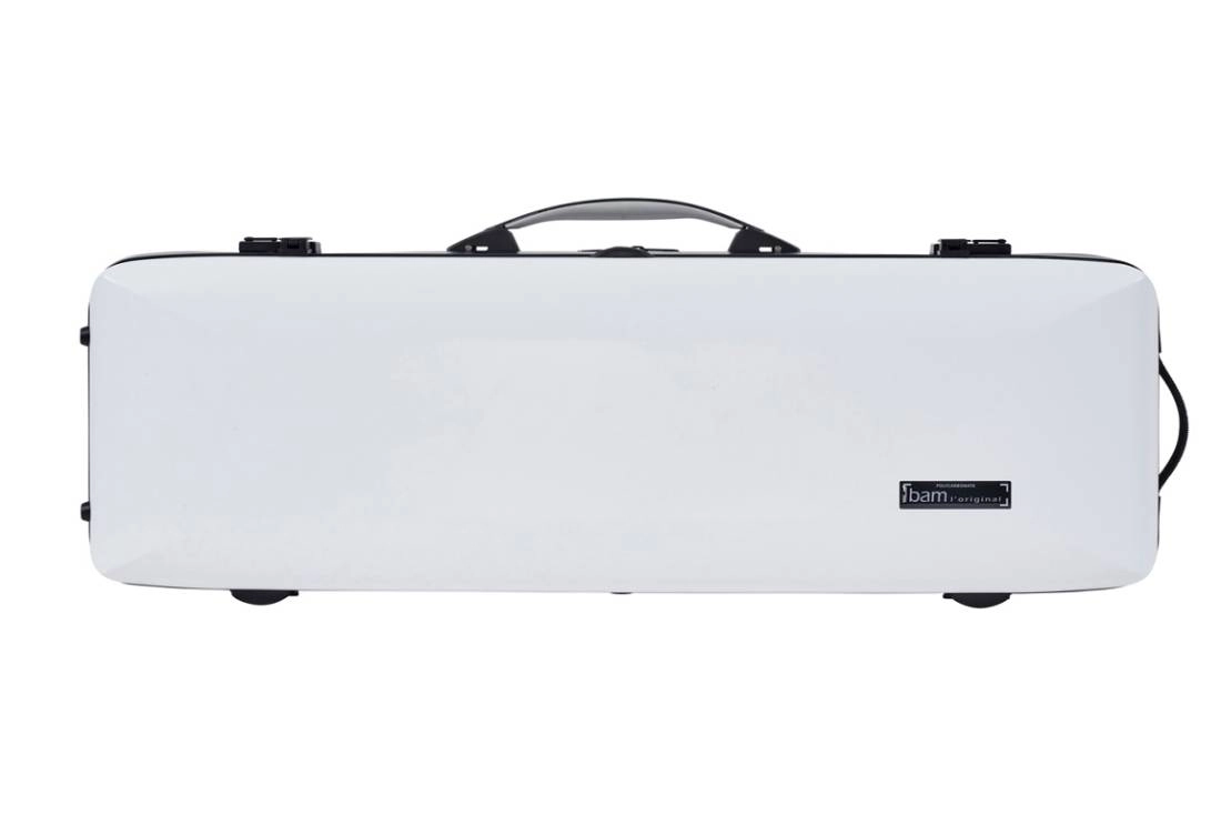 Ice Supreme Hightech Oblong Violin Case w/GPS Tracker - White/Black