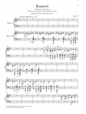 Piano Concerto No. 4 in C Minor, Op. 44 - Saint-Saens/Jost - Piano/Piano Reduction (2 Pianos, 4 Hands) - Book