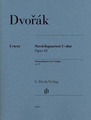 G. Henle Verlag - String Quartet in C Major, Op. 61 - Dvorak/Jost - String Quartet - Parts Set