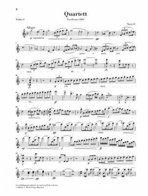 String Quartet in C Major, Op. 61 - Dvorak/Jost - String Quartet - Parts Set