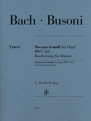 Toccata in D Minor for Organ, BWV 565 - Bach/Busoni - Piano - Book