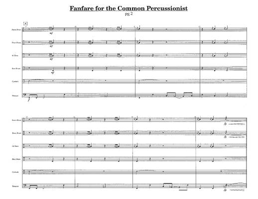 Fanfare for the Common Percussionist - Beck - Percussion Ensemble - Score/Parts