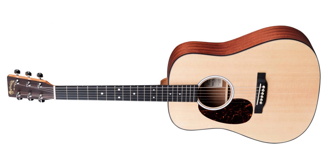 DJR-10E Dreadnought Junior Spruce/Sapele Acoustic/Electric Guitar with Gig Bag, Left Handed