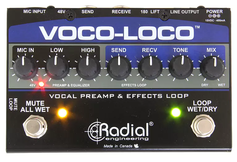 Voco-Loco Mic FX Loop/Switcher for Guitar Pedals