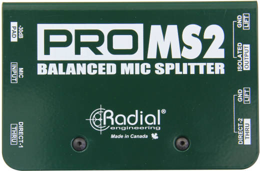 ProMS2 Mic Splitter, 1 In 2 Direct Outs