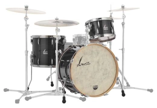 Sonor - Vintage Series 3-Piece Shell Pack (20,12,14) No Bass Drum Mount - Black Slate