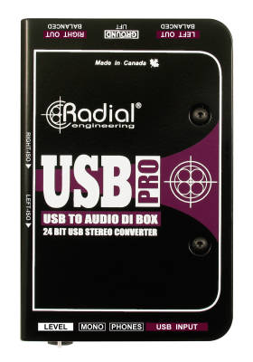 Radial - USB-Pro Stereo DI for Laptops w/Level Control