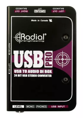 Radial - USB-Pro Stereo DI for Laptops w/Level Control