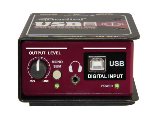 USB-Pro Stereo DI for Laptops w/Level Control