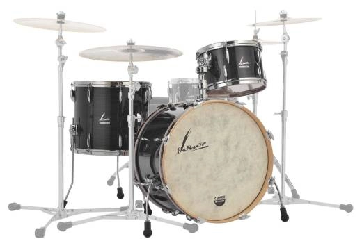 Sonor - Vintage Series 3-Piece Shell Pack (20,12,14) with Bass Drum Mount - Black Slate