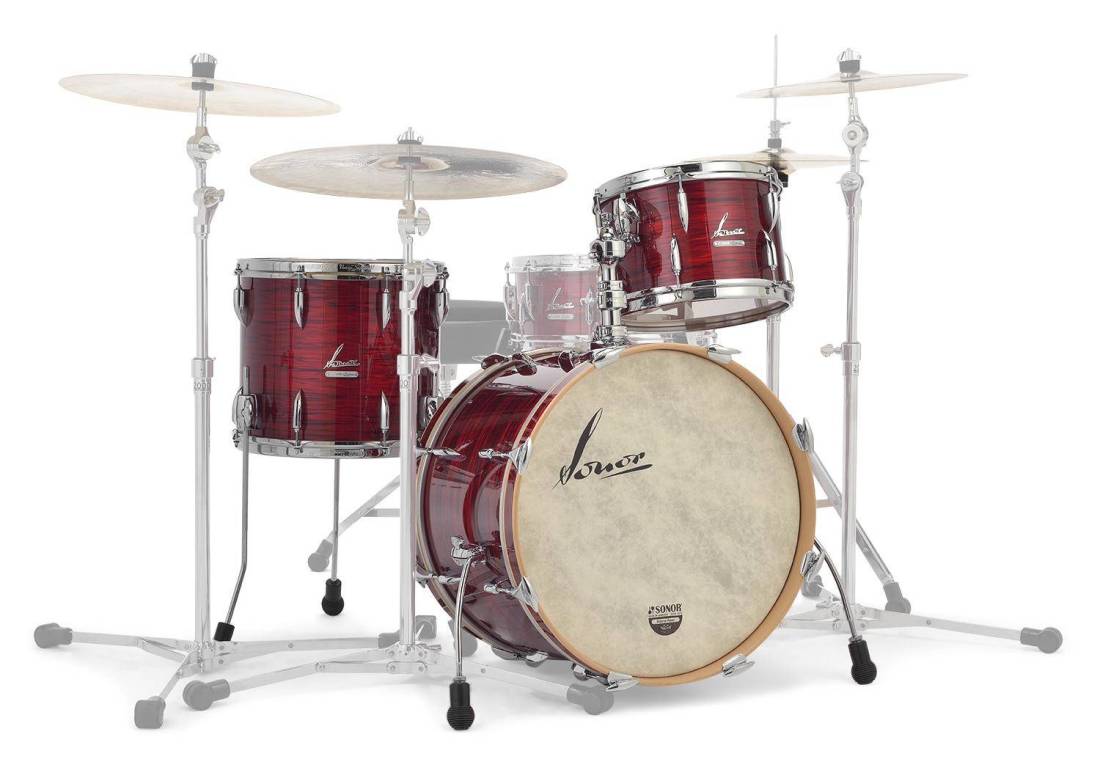Vintage Series 3-Piece Shell Pack (20,12,14) with Bass Drum Mount - Red Oyster