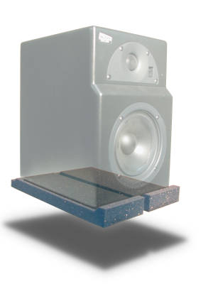 IsoPlane Speaker Pad Set Charcoal (4 Pack)