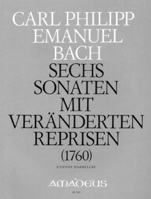 Amadeus Verlag - 6 Sonatas with Altered Reprises (1760) Wq 50 - Bach/Darbellay - Piano - Book