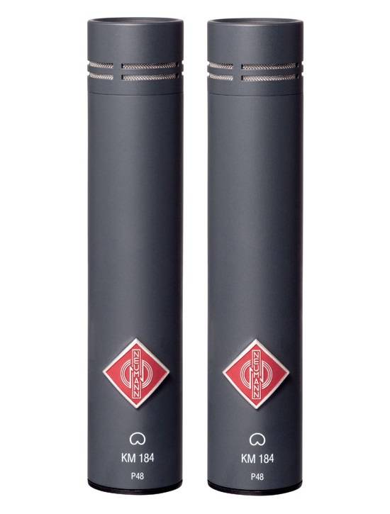 KM 184 mt Stereo Pair Small Diaphragm Cardioid Microphone, Black