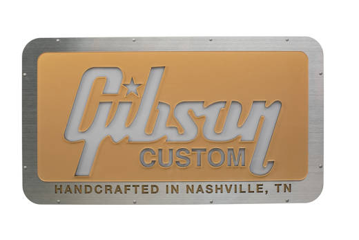 Gibson Custom Logo LED Sign - Gold