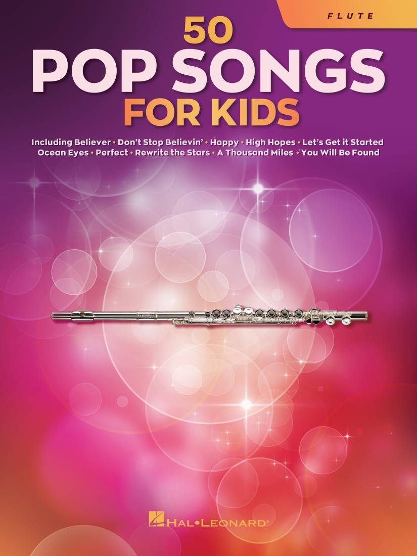50 Pop Songs for Kids - Flute - Book