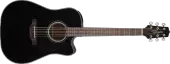Takamine - Dreadnought Acoustic\/Electric Cutaway Guitar - Black Gloss