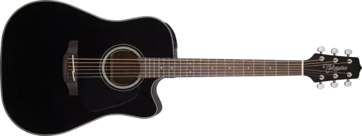 Takamine - Dreadnought Acoustic/Electric Cutaway Guitar - Black Gloss