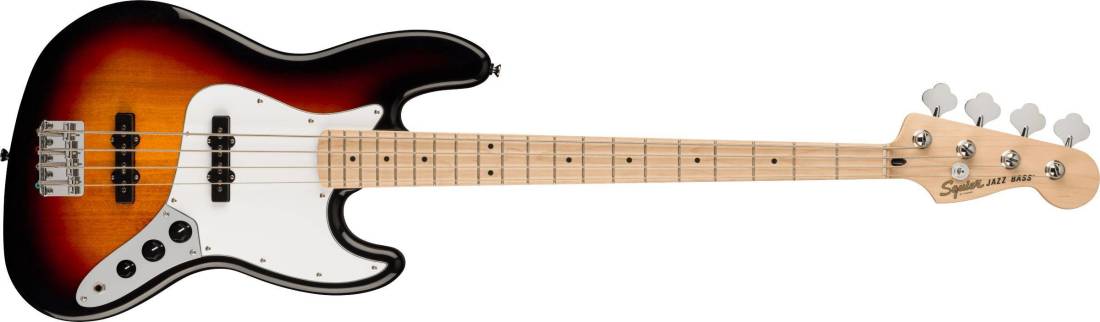 Fender Musical Instruments - Affinity Series Jazz Bass, Maple Fingerboard -  3-Colour Sunburst